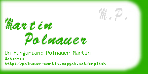 martin polnauer business card